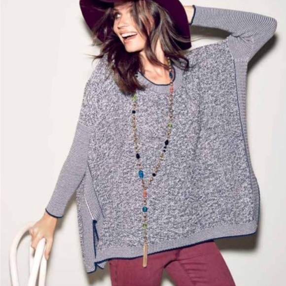 Cabi‎ Oversized Sweater Port-Of-Call Navy 140 Size XS - Picture 1 of 8
